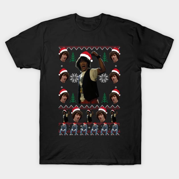 Merry Keanu-mas T-Shirt by SighAhNide